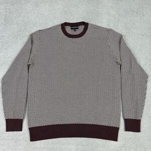 Emporio Armani Sweater Mens M Bicolor Wool Crewneck Pullover Knit Designer